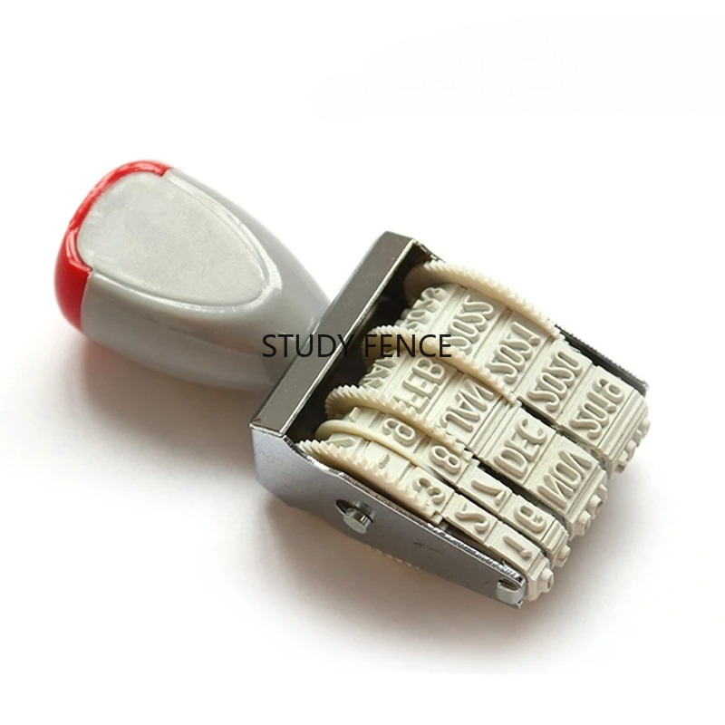 Rubber Date Stamp - Stempel Tanggal Bahasa Inggris Portabel untuk