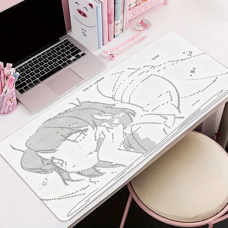 Leather Desk Pad - 1 Buah Alas Mouse Kulit Anime