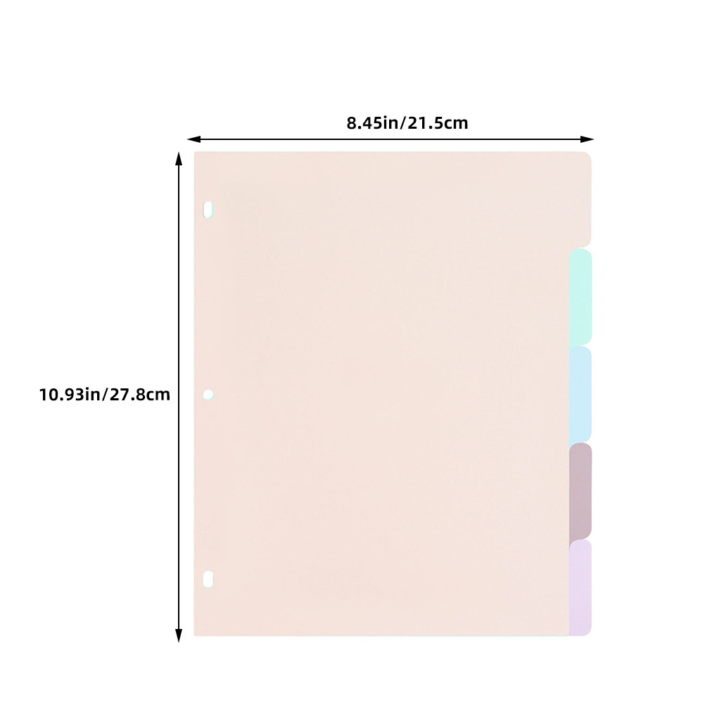 1Set Pembatas Buku A4 PP Frost - Tab Divider A4 ulasan dan harga