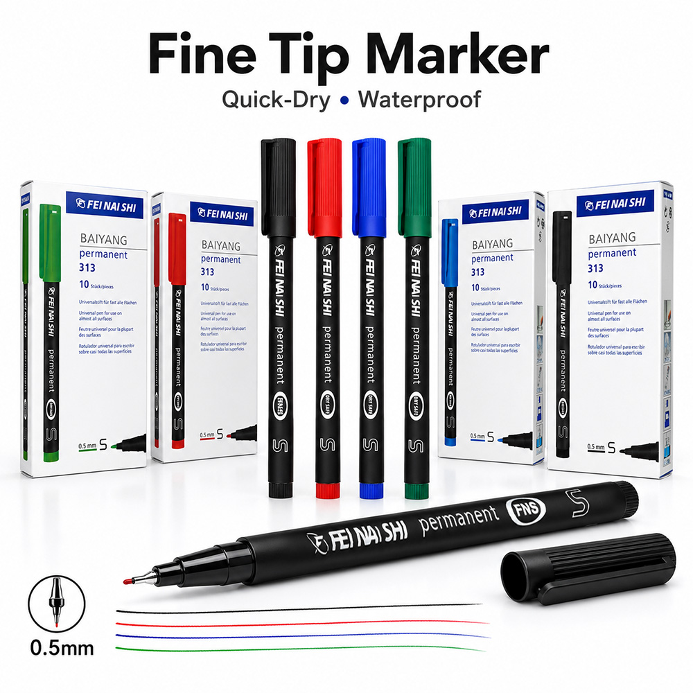 4/12 Buah Pena Spidol Permanen - Correction Pen Fine ulasan dan harga