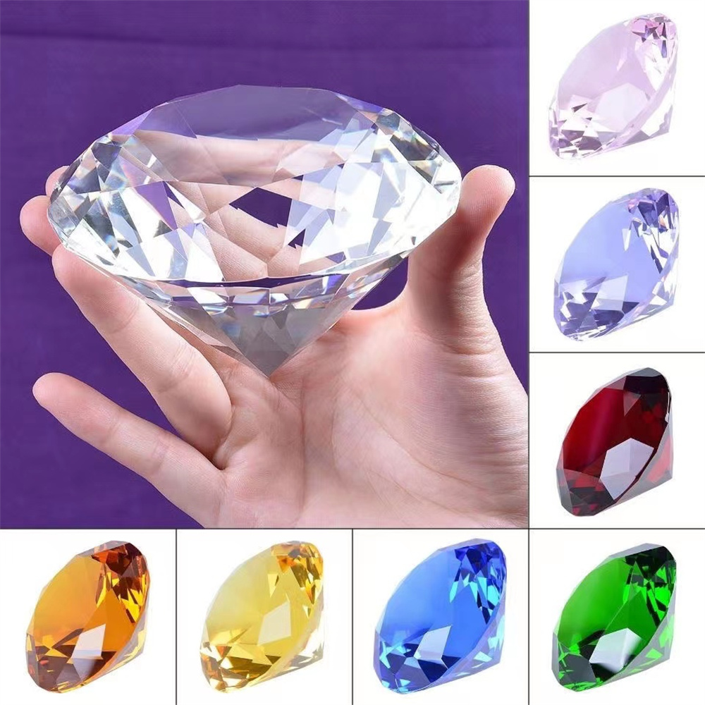 10 warna kristal berlian berbe - Paper Weight Crystal ulasan dan harga