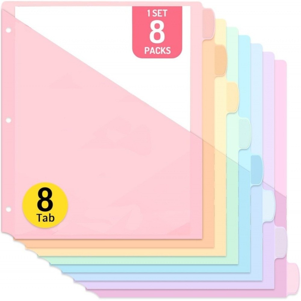 8 buah Pembatas Binder A4 Warn - Tab Divider A4 ulasan dan harga