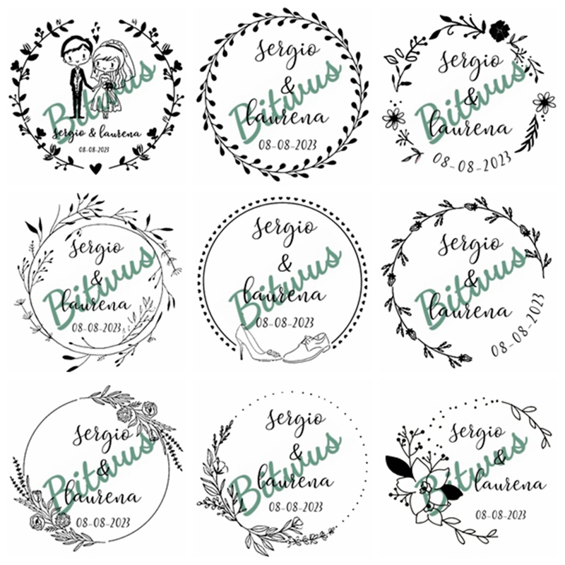 Cap Pernikahan Kustom Bertinta - Rubber Date Stamp ulasan dan harga